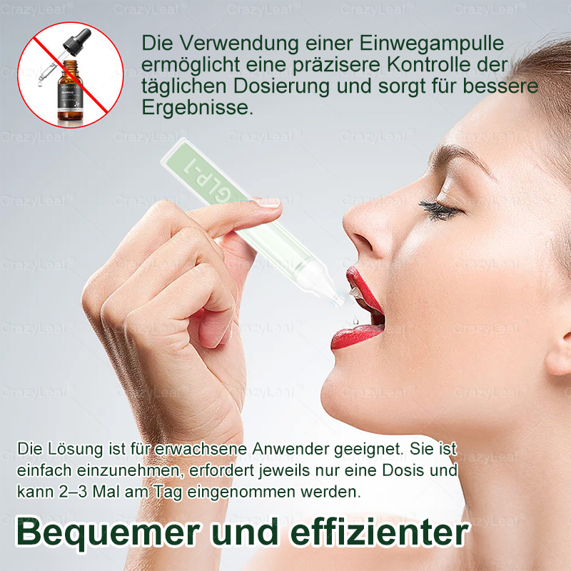 ✨Klinisch bewiesen | Offizieller Shop | 𝐂𝒓𝓪𝙯𝙮𝐋𝑒𝑎𝐟® 𝚂𝖬𝐺𝘛-𝘎𝐿𝙋-1 Orallösung gegen Übergewicht, Bluthochdruck, Blutzucker- & Fettleberprobleme, Gelenkschmerzen, Müdigkeit, Energiemangel & schlaffe Haut – für mehr Gesundheit & Vitalität.