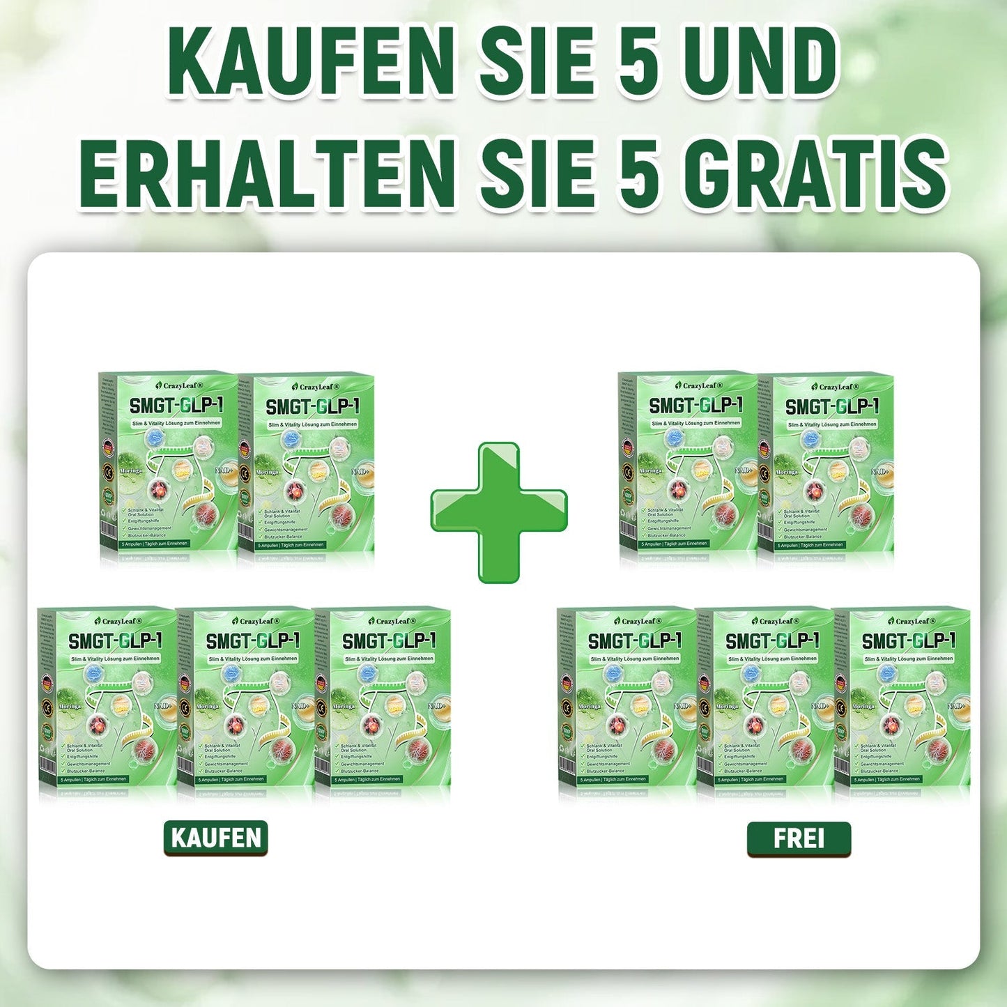 ✨Klinisch bewiesen | Offizieller Shop | 𝐂𝒓𝓪𝙯𝙮𝐋𝑒𝑎𝐟® 𝚂𝖬𝐺𝘛-𝘎𝐿𝙋-1 Orallösung gegen Übergewicht, Bluthochdruck, Blutzucker- & Fettleberprobleme, Gelenkschmerzen, Müdigkeit, Energiemangel & schlaffe Haut – für mehr Gesundheit & Vitalität.